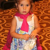 Camryn wearing two dresses