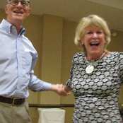 Chris Morris and Linn Anderson:       Party, party, party!